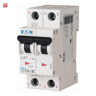 EATON / 279137 / Leitungsschutzschalter, 6 A, 2p, Charakteristik: C, DC FAZ-C6/2-DC / EAN4015082791377