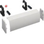 HAGFZ442N / Kabelrangierkanal, 2-feldig, aufsteckbar, H x B x T176 x 550 x 135mm, RAL9010, / 3250612778027