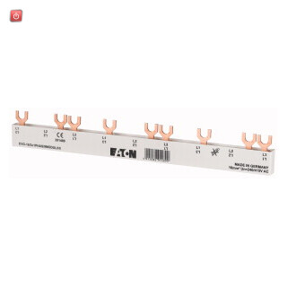 EATON / 291489 / Phasenschiene, 3Ph, 16qmm, Gabel, 13TE EVG-16/3X1PHAS/9MODUL/HI / EAN4015082914899