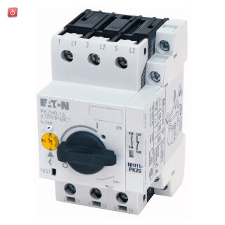 EATON / 039425 / Motorschutzschalter, 3-polig + 1 Schlieáer + 1 ™ffner, Ir = 4 - 6,3 A, Schraubanschluss PKZM0-6,3/NHI11 / EAN4015080394259