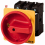 EATON / 048218 / Hauptschalter, P3, 63 A, Zwischenbau, 3-polig, NOT-AUS-Funktion, mit rotem Drehgriff und gelbem Sperrkranz, abschlieábar in 0-Stellung P3-63/V/SVB / EAN4015080482185