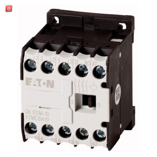 EATON / 051604 / Leistungsschtz, 24 V 50 Hz, 3-polig, 380 V 400 V, 3 kW, Kontaktbestckung S = Schlieáer= 1 S, Schraubklemmen, Wechselstrombet„tigung DILEEM-10(24V50HZ) / EAN4015080516040