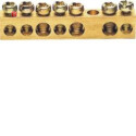 HAGK142 / Messingschienenklemme, 49mm, 4x10mm² -...