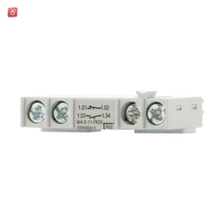 EATON / 82882 / NHI-E-11-PKZ0, Normal-Hilfsschalter, NHI-E, 1 S, 1 Ö, frontseitig anbaubar, Schraubklemmen / EAN4015080828822