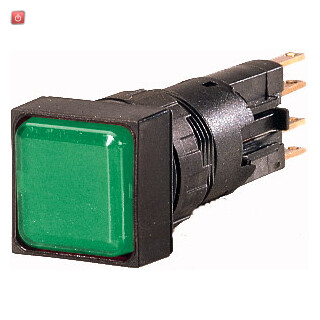 EATON / 88337 / Q18LF-GN / Leuchtmelder Linse grün, flach / EAN4015080883371