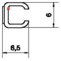 HAGM1647TRAN / Leitungsführungskanal aus PVC Mini-Snap für Leitungen 4,5-6mm transparent / 4012740149945