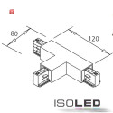 ISO1076561 / 3-Phasen T-Verbinder LINKS, weiss / 9009377022050