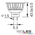 ISO110056 / MR16 LED Strahler SMD20, 3,6 Watt, warmweiss / 9009377005022