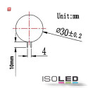 ISO110072 / G4 LED 10SMD, 2W, warmweiss, G4 Pin seitlich / 9009377005091