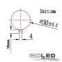 ISO110072 / G4 LED 10SMD, 2W, warmweiss, G4 Pin seitlich / 9009377005091