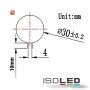 ISO110072 / G4 LED 10SMD, 2W, warmweiss, G4 Pin seitlich / 9009377005091
