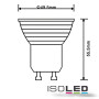 ISO110082 / GU10 LED Strahler 5 Watt, warmweiss, dimmbar / 9009377005152