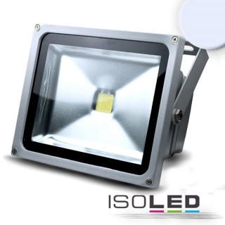 ISO111016 / LED Fluter 30Watt, kaltweiss, silber matt / 9009377005596