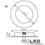 ISO111049 / Einbaustrahler Ion, rund, Gu5,3, chrom / 9009377005923
