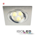 ISO111062 / Einbaustrahler Brush, quadr., Gu5,3, Alu /...