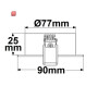 ISO111062 / Einbaustrahler Brush, quadr., Gu5,3, Alu / 9009377006043