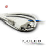 ISO111169 / Anschlussleitung mit Flachstecker, weiss, 1,5m / 9009377006838