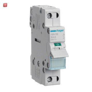HAGSBN116 / Ausschalter 16A 1 Schließer 230V AC 1PLE / 3250615510044