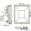 ISO111351 / LED Fluter 50Watt, kaltweiss, silber matt / 9009377008368