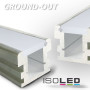 ISO111366 / Montageprofil "GROUND-OUT", befahrbar, Alu Natur L: 2000mm / 9009377008474