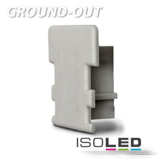 ISO111386 / Endkappe für Profil "GROUND-OUT" silber / 9009377008672