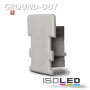 ISO111386 / Endkappe für Profil "GROUND-OUT" silber / 9009377008672