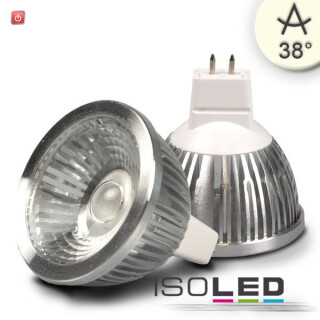 ISO111543 / MR16 LED Strahler 5,5W COB, 38° neutralweiss, dimmbar / 9009377014321