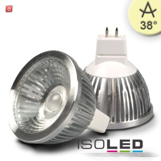 ISO111544 / MR16 LED Strahler 5,5W COB, 38° warmweiss, dimmbar / 9009377014338