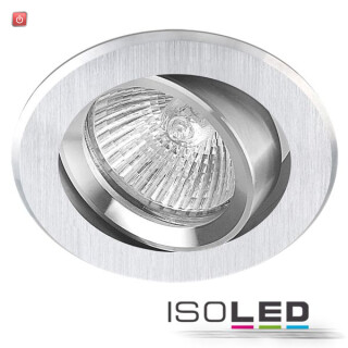ISO111570 / Einbaustrahler Brush TWO, rund, Gu5,3, Alu, schwenkbar / 9009377011061