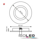 ISO111570 / Einbaustrahler Brush TWO, rund, Gu5,3, Alu, schwenkbar / 9009377011061