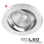 ISO111570 / Einbaustrahler Brush TWO, rund, Gu5,3, Alu, schwenkbar / 9009377011061