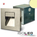 ISO111610 / LED Einbauleuchte rechteckig IP44, Edelstahl,...