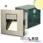 ISO111610 / LED Einbauleuchte rechteckig IP44, Edelstahl, 1W, warmweiss / 9009377011030