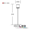 ISO111611 / LED Vitrinen-Leuchte, silber, 3W 25°, neutralweiss / 9009377011047