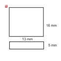 ISO111620 / Flexband Clip-Verbinder 2-polig, weiss für Breite 8mm / 9009377011931