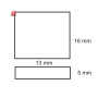 ISO111620 / Flexband Clip-Verbinder 2-polig, weiss für Breite 8mm / 9009377011931