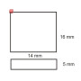 ISO111621 / Flexband Clip-Verbinder 2-polig, weiss für Breite 10mm / 9009377011955