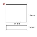 ISO111622 / Flexband Clip-Verbinder 4-polig, weiss für Breite 10mm / 9009377011979