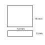 ISO111622 / Flexband Clip-Verbinder 4-polig, weiss für Breite 10mm / 9009377011979