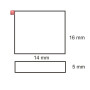 ISO111622 / Flexband Clip-Verbinder 4-polig, weiss für Breite 10mm / 9009377011979