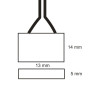 ISO111623 / Flexband Clip-Kabelverbinder 2-polig, weiss für Breite 8mm / 9009377011986