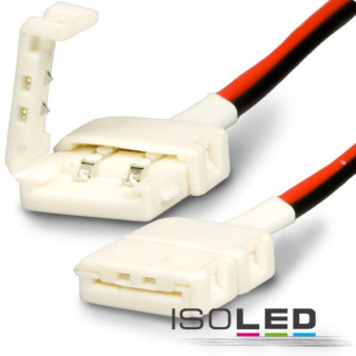 ISO111624 / Flexband Clip-Kabelverbinder 2-polig, weiss für Breite 10mm / 9009377012006