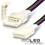 ISO111625 / Flexband Clip-Kabelverbinder 4-polig, weiss für Breite 10mm / 9009377012020