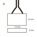 ISO111626 / Flexband Clip-Kabelanschluss 2-polig, weiss...
