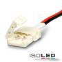 ISO111626 / Flexband Clip-Kabelanschluss 2-polig, weiss für Breite 8mm / 9009377012044