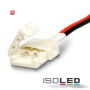 ISO111626 / Flexband Clip-Kabelanschluss 2-polig, weiss für Breite 8mm / 9009377012044