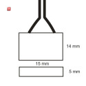 ISO111627 / Flexband Clip-Kabelanschluss 2-polig, weiss...