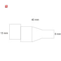 ISO111630 / Rundsteckeradapter "MALE"  2-polig...
