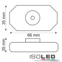 ISO111633 / LED Dreh-Dimmer weiss, 2A, max. 48 Watt, Rundstecker Anschluss / 9009377012167