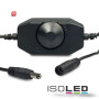 ISO111634 / LED Dreh-Dimmer schwarz, 2A, max. 48 Watt, Rundstecker Anschluss / 9009377012181